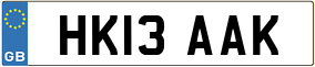 Truck License Plate